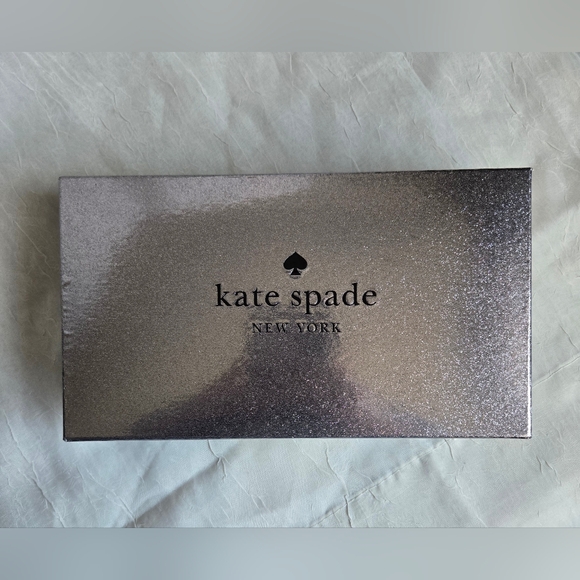 kate spade Accessories - Kate Spade Silver Glitter Wallet Box